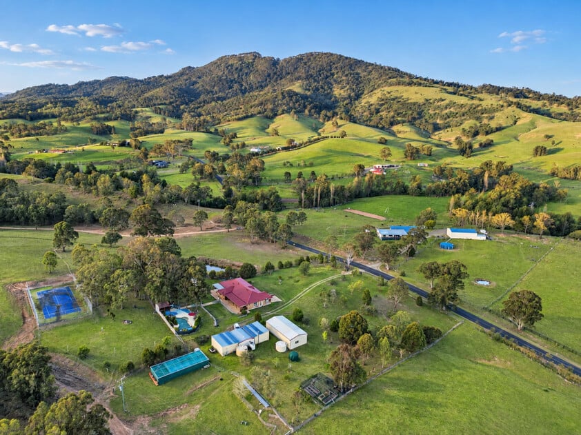 Exceptional 21.88-Acre Country Estate with Pool, Tennis Court & Extensive Shedding