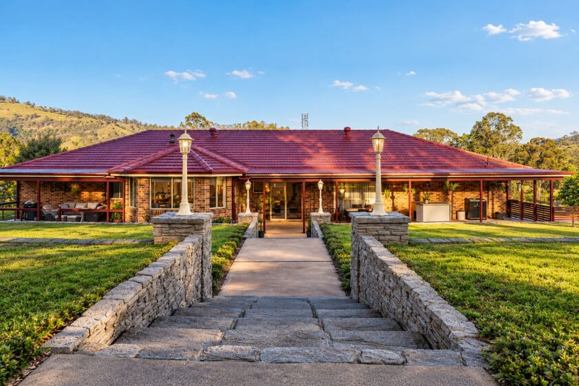 Exceptional 21.88-Acre Country Estate with Pool, Tennis Court & Extensive Shedding