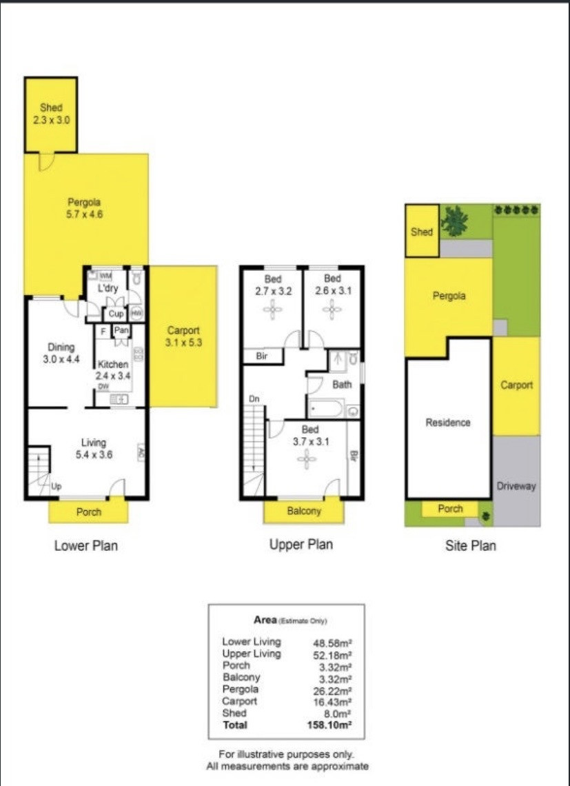 Stylish 3-Bedroom Townhouse in a Quiet & Convenient Setting floor plan