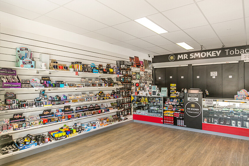 A brand-new shopfront in a suburb that has doubled in five years.