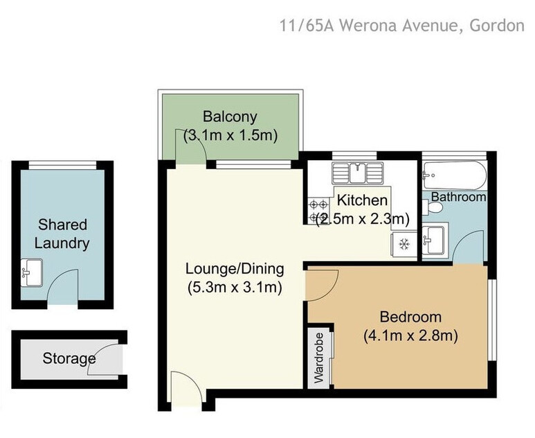 Perfect, Quiet, Convenient Location floor plan