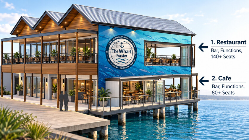 Rare Approved Over-Water Hospitality Development Opportunity Forster Waterfront