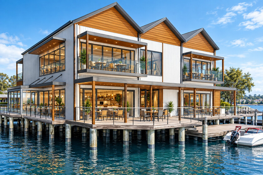 Rare Approved Over-Water Hospitality Development Opportunity Forster Waterfront