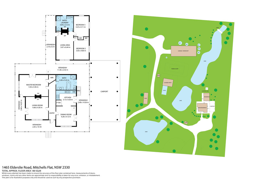 Rare 265-Acre Commercial Holding with Major Workshop, Airstrip & Dual Residences floor plan