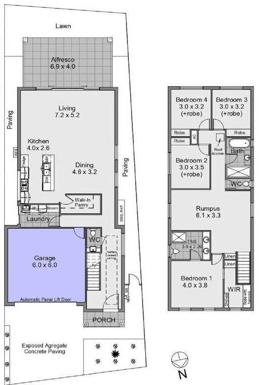 Luxury Family Home Close to the Beach floor plan