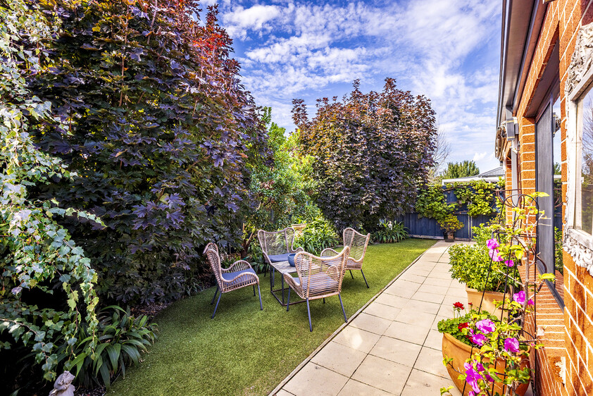 Rare parkfront opportunity with privacy, style and easy living.