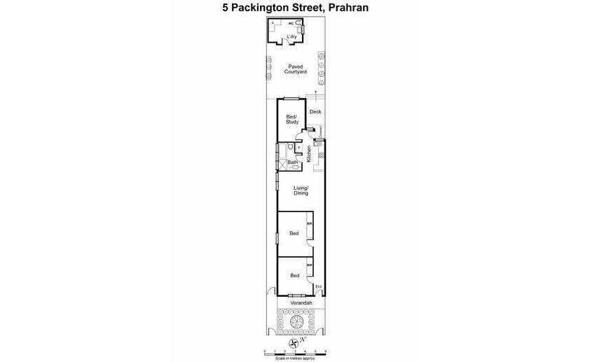 Unfurnished 3 bedroom Victorian terrace with sunny back garden floor plan