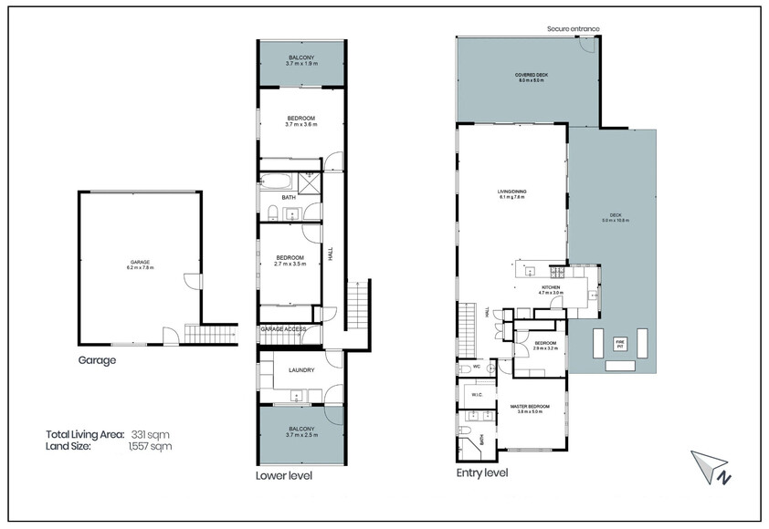 A Home in a Private Gated Beachside Estate - Near Laurieton - 40 min to Port Macquarie floor plan