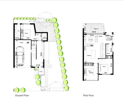 **Modern Beachside Living with Large Private Yard** floor plan