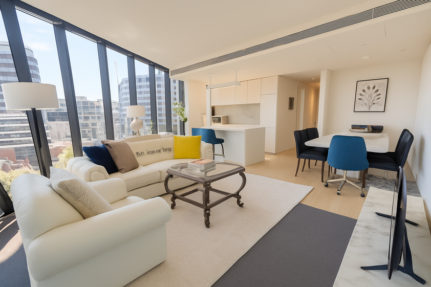 Corporate Residence — Furnished Two-Bedroom, Two-Bathroom Apartment at Parque, St Kilda Road