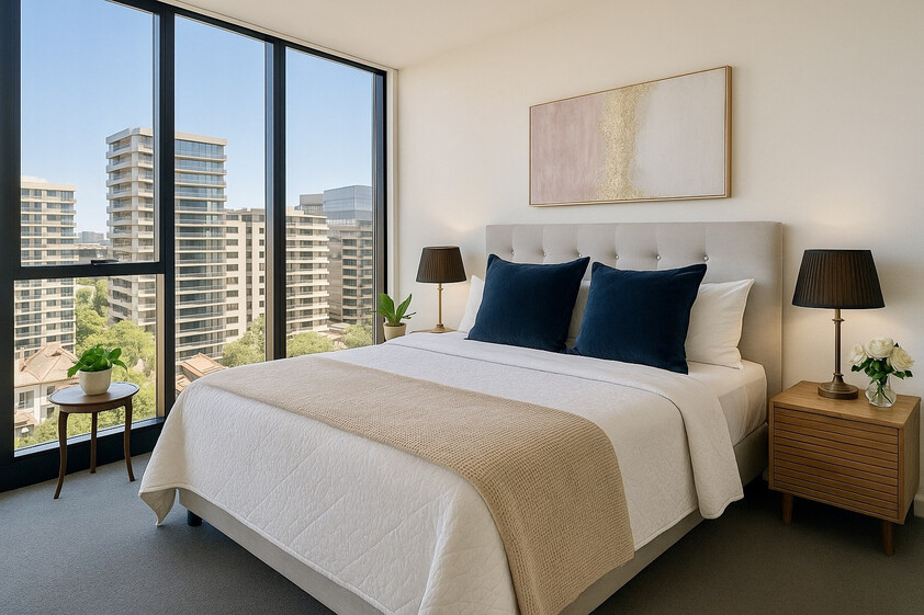 Corporate Residence — Furnished Two-Bedroom, Two-Bathroom Apartment at Parque, St Kilda Road