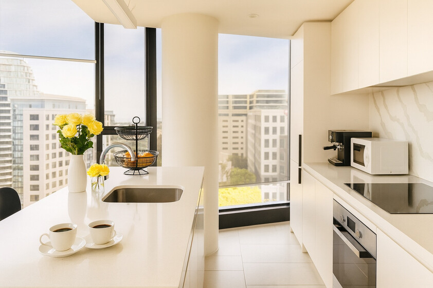 Corporate Residence — Furnished Two-Bedroom, Two-Bathroom Apartment at Parque, St Kilda Road