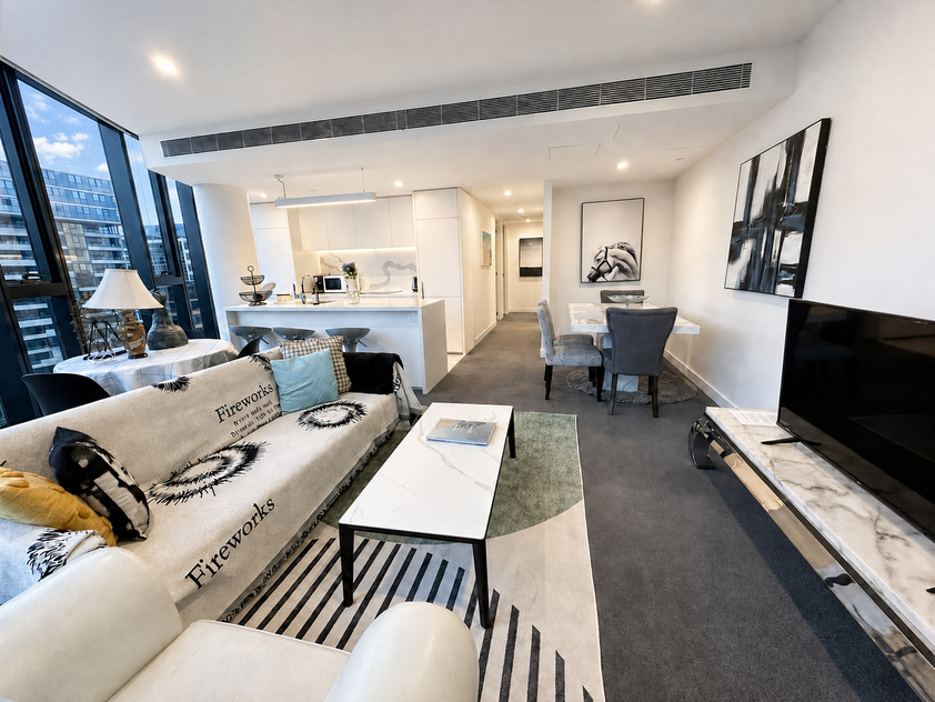 Corporate Residence — Furnished Two-Bedroom, Two-Bathroom Apartment at Parque, St Kilda Road