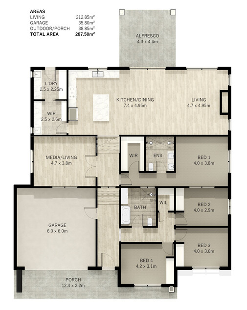 Mount Barker Luxury - Brand New Family Living by Studio T Homes floor plan