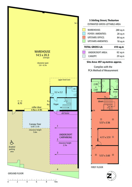 Warehouse & Office Space in Convenient Thebarton Location floor plan