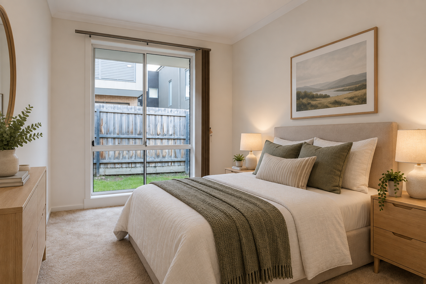 Two bedroom unit with single lock-up garage