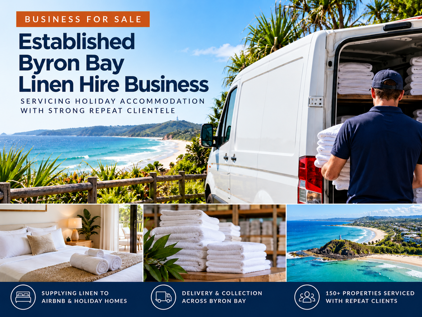 Established Byron Bay Linen Hire Business Strong Repeat Clientele