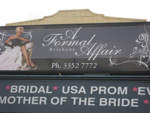 A FORMAL AFFAIR - ESTABLISHED BUSINESS NAME - QUALITY GARMENTS - QUALITY BUSINESS